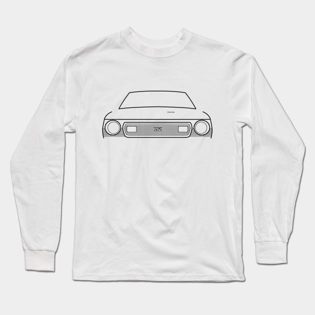 AMC Gremlin 1970s classic car black outline graphic Long Sleeve T-Shirt by soitwouldseem